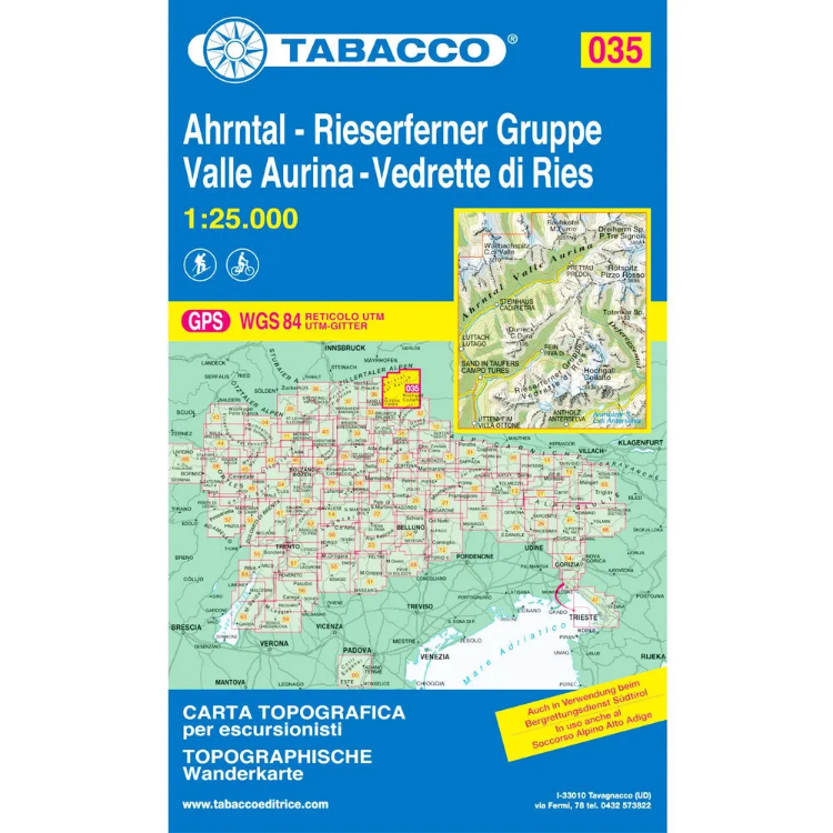 Tabacco Dolomites 1:25 000