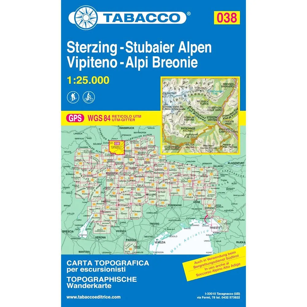 Tabacco Dolomites 1:25 000