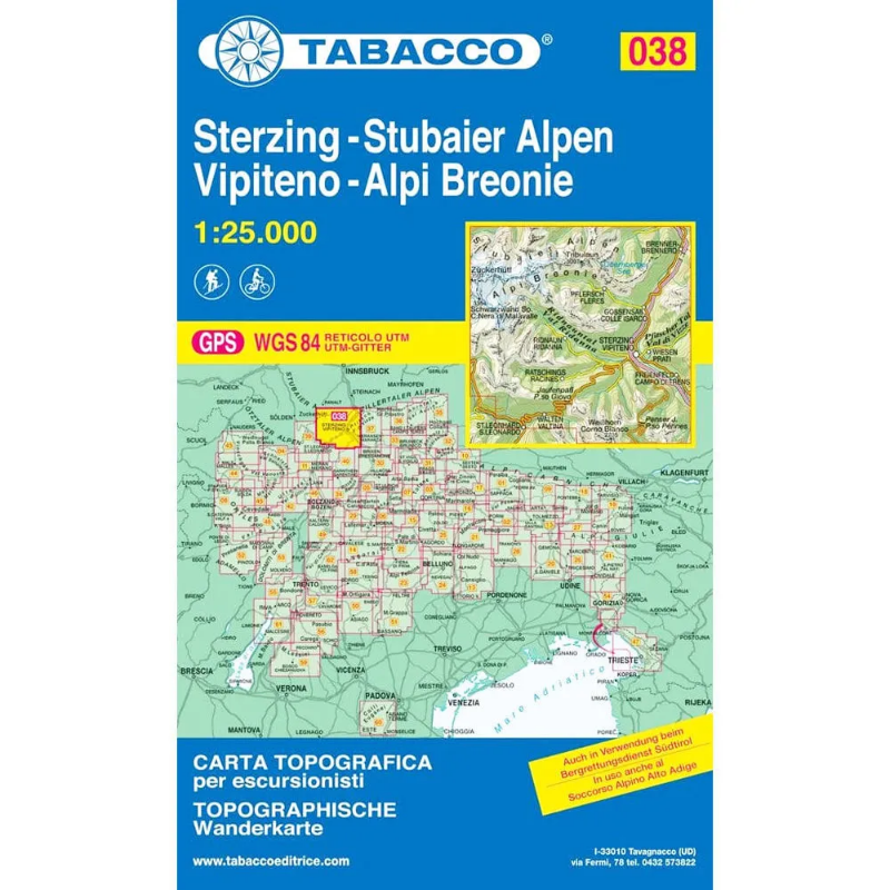 Tabacco Dolomites 1:25 000