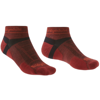 Bridgedale Trail Run Ultralight T2 Merino Sport Low in Red