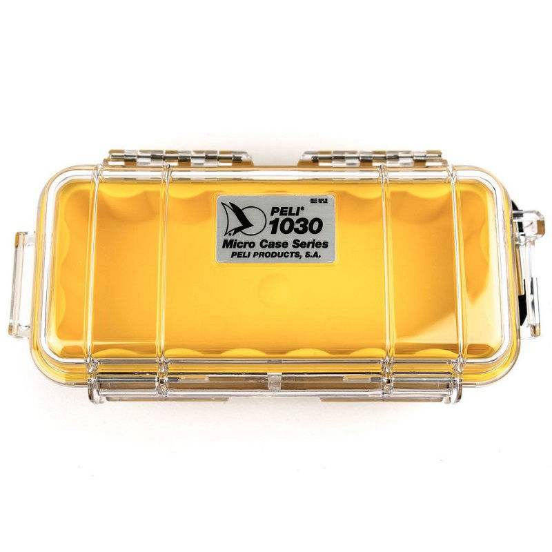 Peli Cases 1030 Microcase in Clear Yellow