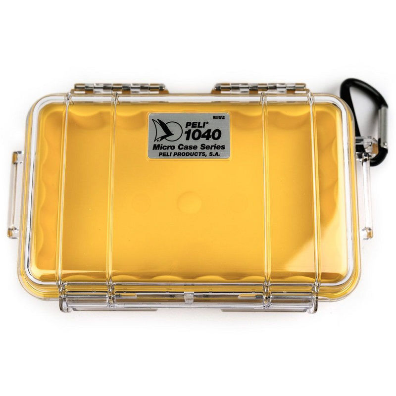 Peli Cases 1040 Microcase in Clear Yellow