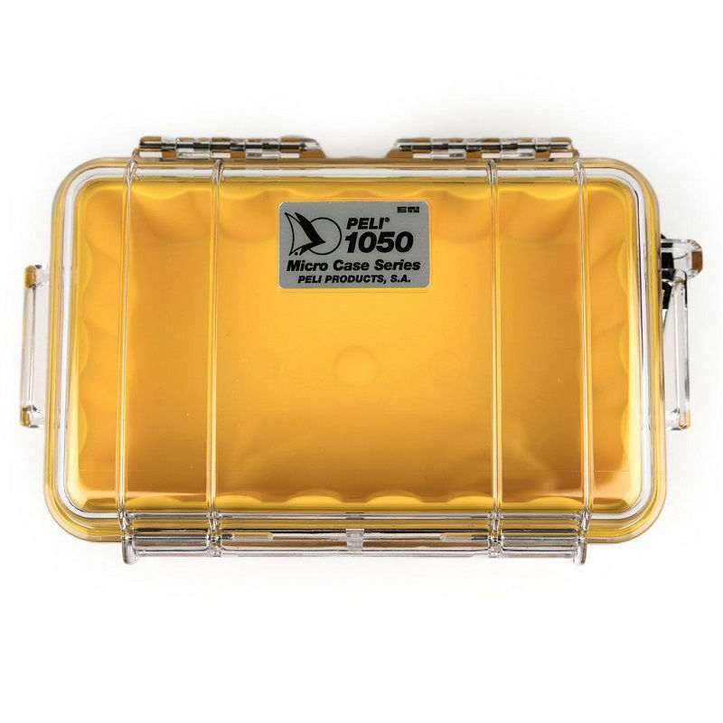 Peli Cases 1050 Microcase in Clear Yellow