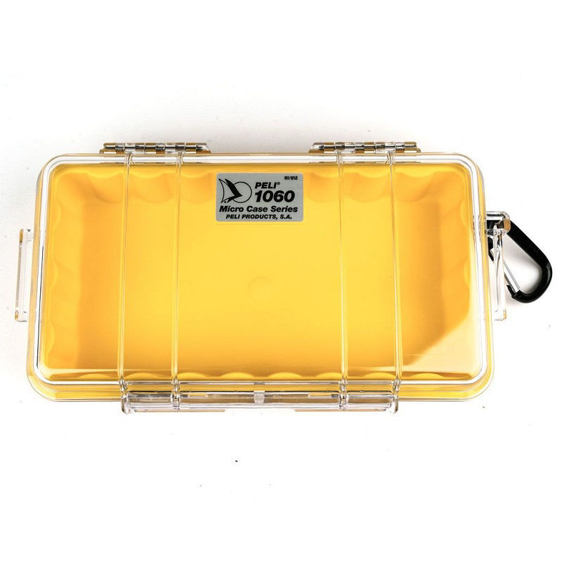 Peli Cases 1060 Microcase in Clear Yellow
