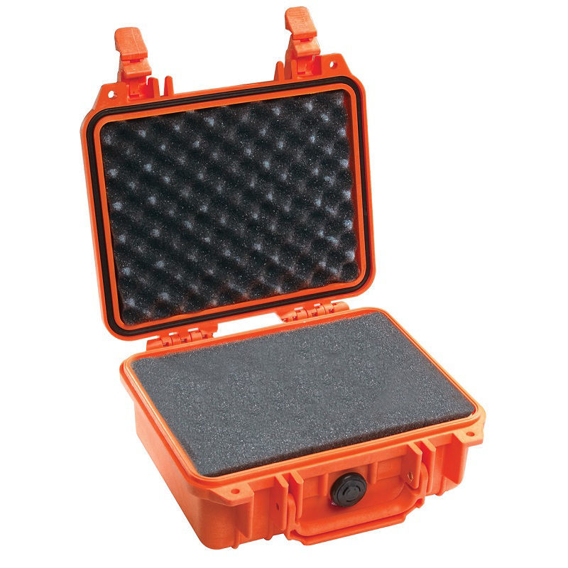 Peli Cases 1200 Protector Case With Foam, Orange
