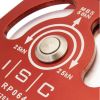ISC Aluminium Prussik Pulley 13mm Red with Roller Bearings