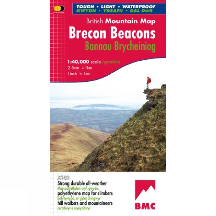 Harvey Maps British Mountain Maps (BMC) 1:40 000 Brecon Beacons