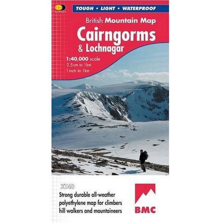 Harvey Maps British Mountain Maps (BMC) 1:40 000 Cairngorms