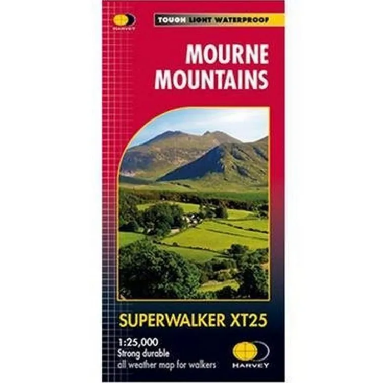 Harvey Maps Superwalker XT25 Mourne Mountains