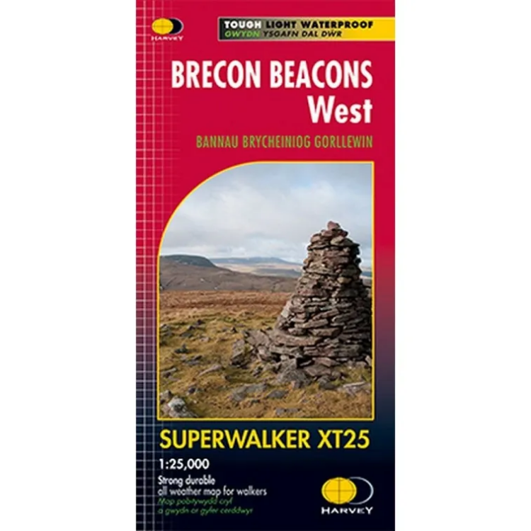Harvey Maps Superwalker XT25 Brecon Beacons West