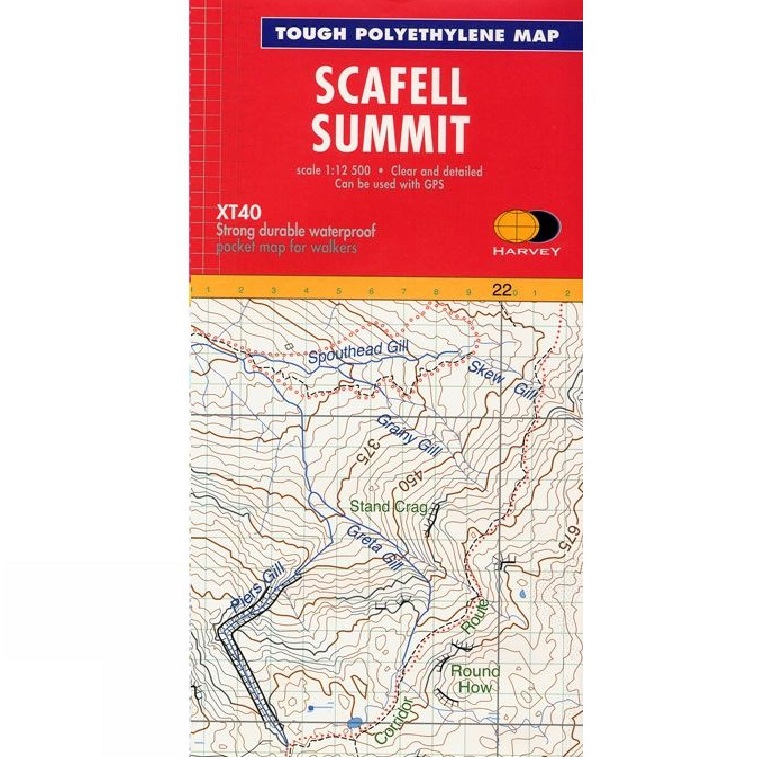 Harvey Maps XT40 Summit 1:12,500 Scafell