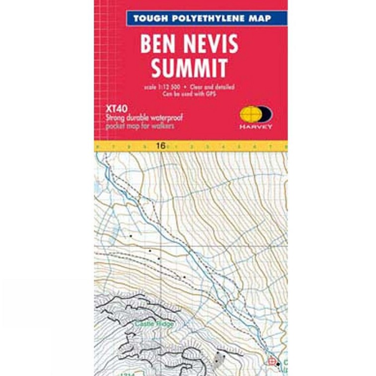 Harvey Maps XT40 Summit 1:12,500 Ben Nevis