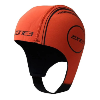 Zone3 Neoprene Swim Cap Hi Vis Orange