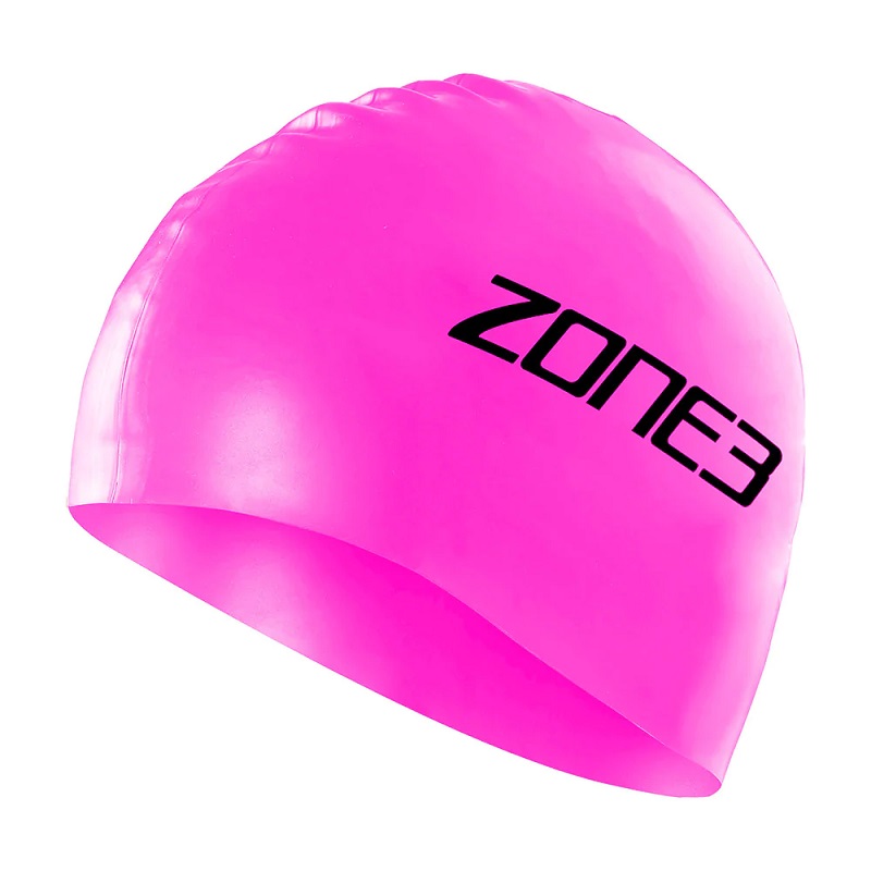 Zone3 Silicone Swim Cap in Pink
