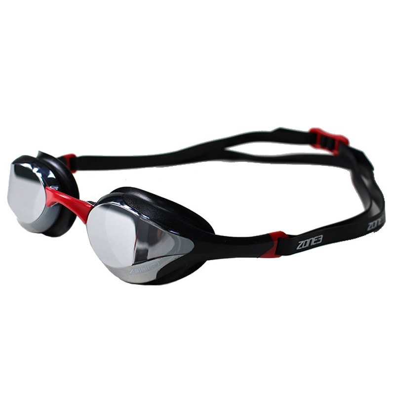 Zone3 Volare Goggles in Black / Red - Lens Silver Mirror Revo