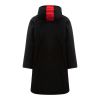 Zone3 Polar Fleece Parka Robe Jacket in XS Black / Red