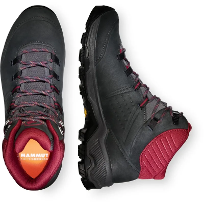 Mammut Nova IV Mid GTX Women in Black-Blood Red