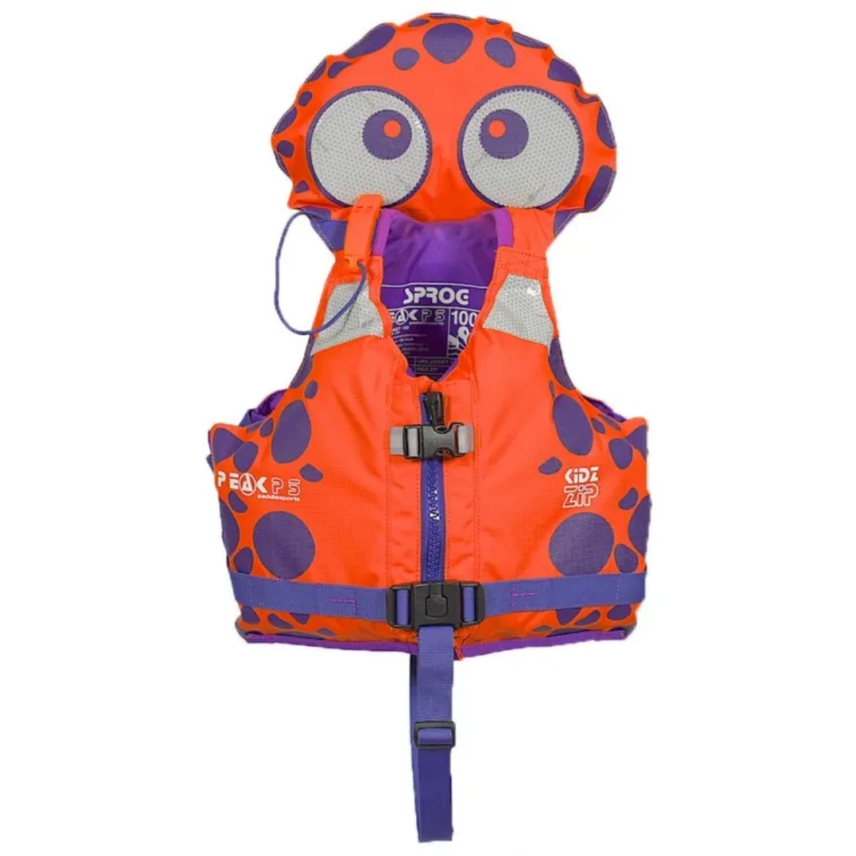 Peak PS Kidz Zip PFD - Orange Dino 