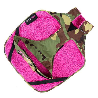 Dryrobe Dog Robe - Camo / Pink 
