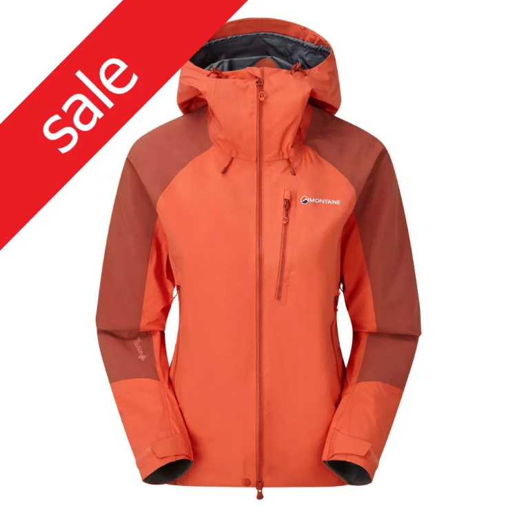 Womens Montane Alpine Resolve Jacket - sale - Paprika