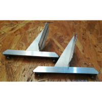 Canoe Polo Zone Badger Alloy Footrests - Short 
