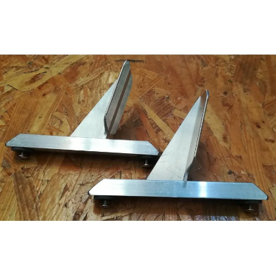 Canoe Polo Zone Badger Alloy Footrests - Short 
