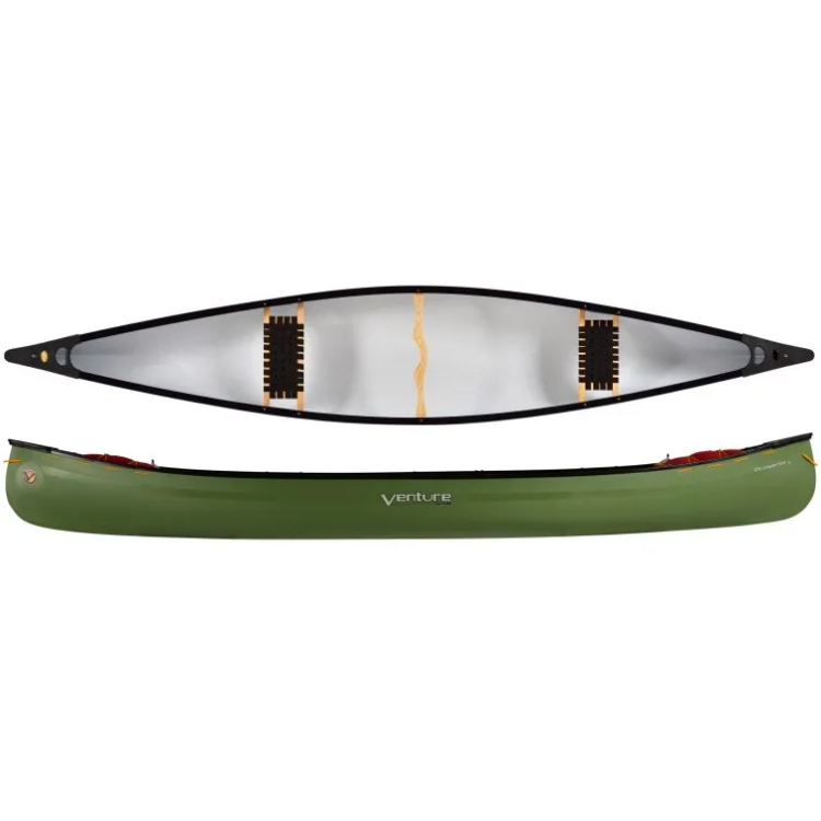 Venture Canoes Prospector 165 Cruiser CL - Olive Green (Airbags, Lacing and End Grabs are optional extras)