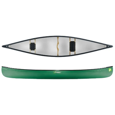 Silverbirch Canoes Broadland 15 Duracore Plus - Forest Green - Wood / Web Seats