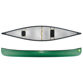 Silverbirch Canoes Broadland 15 Duracore Plus - Forest Green - Wood / Web Seats 