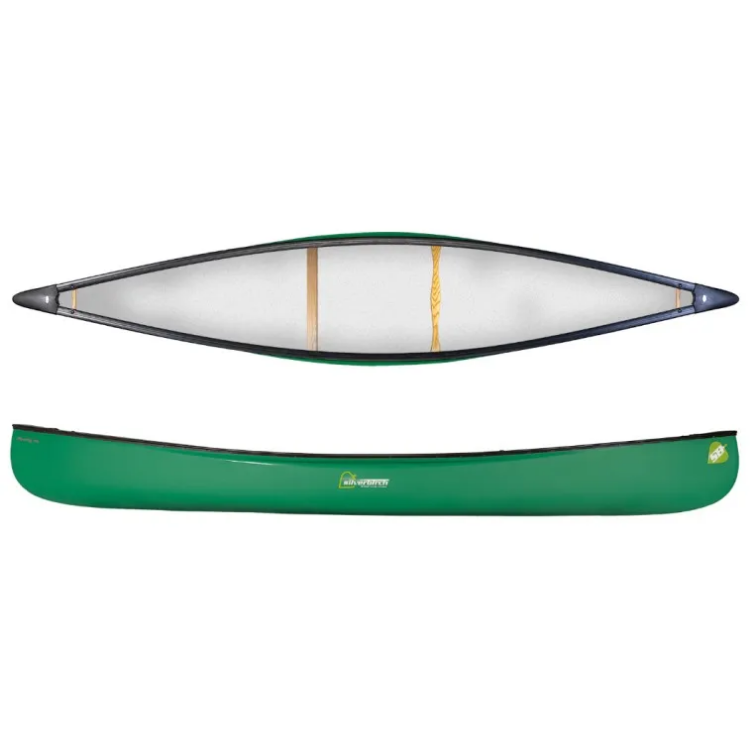 Silverbirch Canoes Firefly 14 Solo Duracore Plus - Forest Green - Kneeling Thwart 