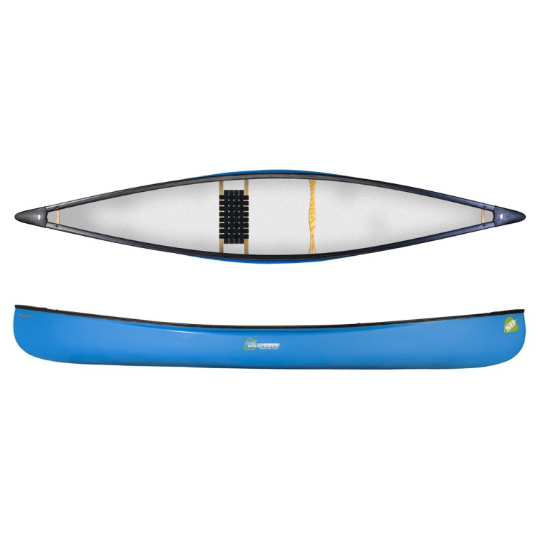 Silverbirch Canoes Firefly 14 Solo Duralite - Electric Blue - Wood Web Seat 