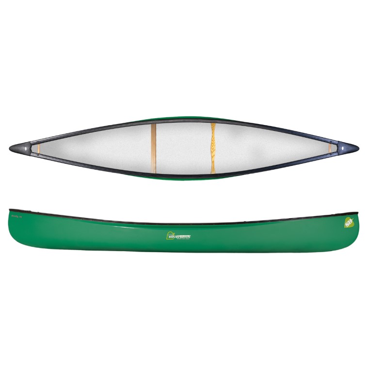 Silverbirch Canoes Firefly 14 Solo Duralite - Forest Green - Kneeling Thwart