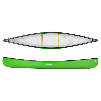 Silverbirch Canoes Firefly 14 Solo Duralite - Lime Green - Kneeling Thwart 