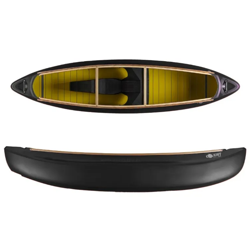 Silverbirch Canoes - Duratough Whitewater Canoes - Two Tone Colours - Vivid Yellow Inner 