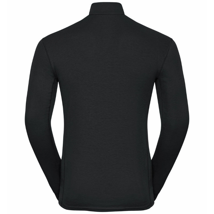 Odlo Men's ACTIVE WARM ECO Half-Zip Turtleneck Baselayer Top