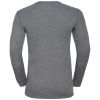 Odlo Men's ACTIVE WARM ECO Graphic Long-Sleeve Baselayer Top in Steel Grey Melange