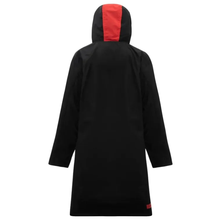 Zone3 Kid's Polar Fleece Parka Robe - Black / Red 