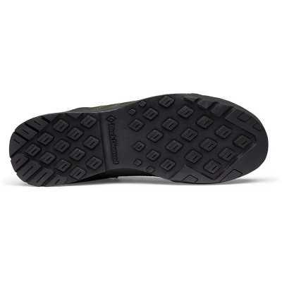 Black Diamond Men's Mission Leather Low WP Approach Shoes in Cypress Black