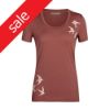 Icebreaker Women's Merino Tech Lite II Short Sleeve Scoop T-Shirt Swarming Shapes - grape - sale