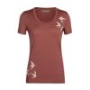 Icebreaker Women's Merino Tech Lite II Short Sleeve Scoop T-Shirt Swarming Shapes - grape