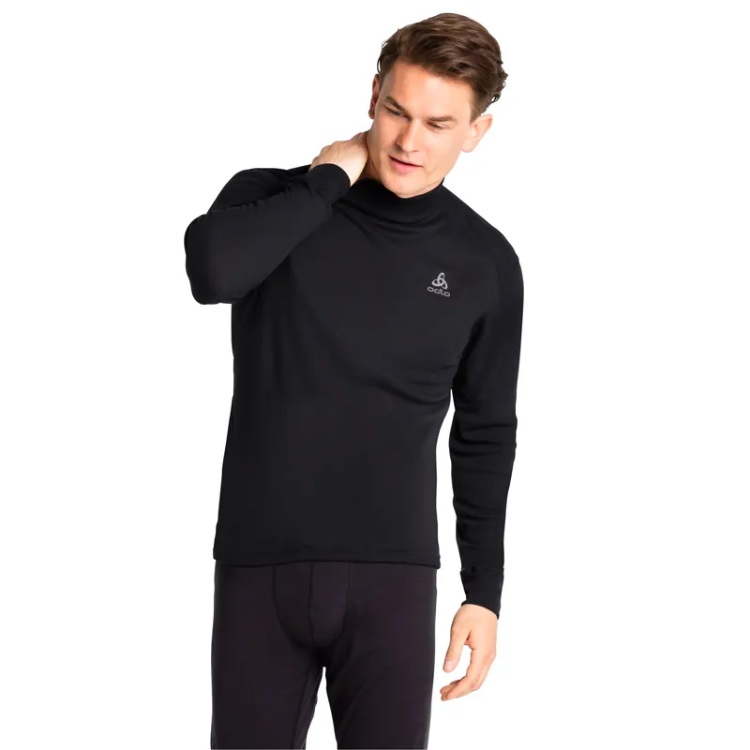 Odlo Men's ACTIVE WARM ECO Turtleneck Baselayer Top