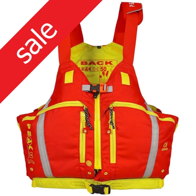 Peak UK Explorer Zip PFD - Red / Lime - Peak UK Sale 
