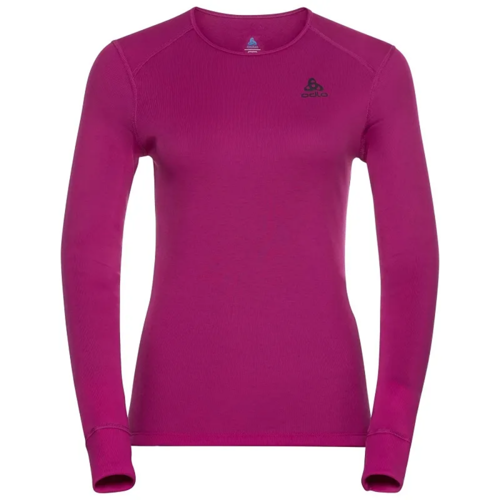 Odlo Women's ACTIVE WARM ECO Long-Sleeve Baselayer Top in Festival Fuchsia