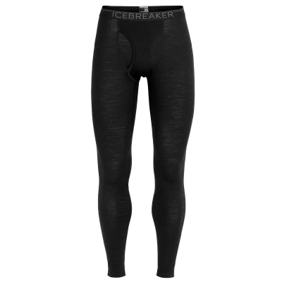 Icebreaker Men's Merino 260 Tech Thermal Leggings with Fly in Black Icebreaker Men's Merino 260 Tech Thermal Leggings with Fly in Black