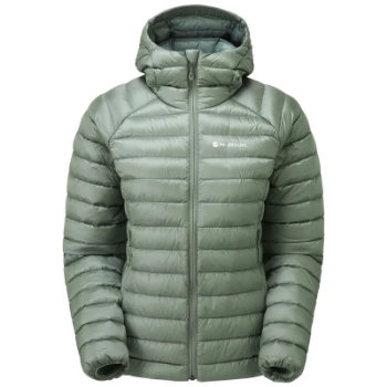 Montane Women's Anti-Freeze Hooded Down Jacket in Pale Sage