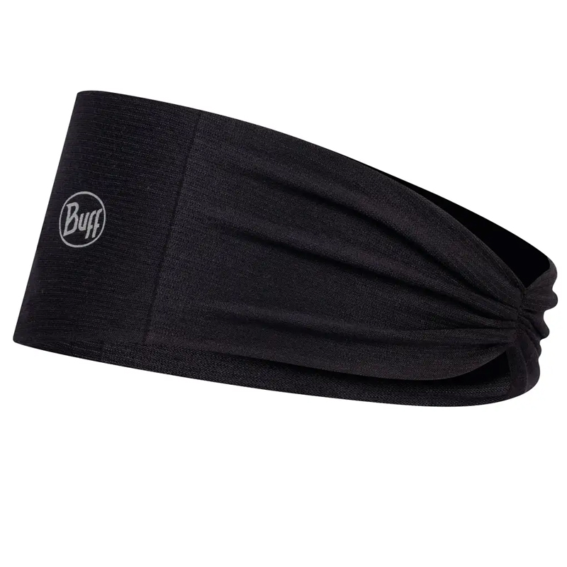 Buff Coolnet UV Ellipse Headband in Solid Black