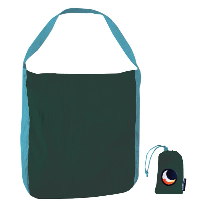 Ticket To The Moon Eco Bag Large Dark Green Turquoise