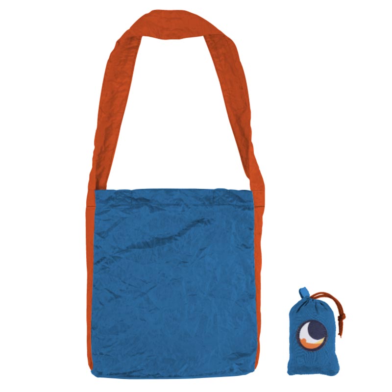 Ticket To The Moon Eco Bag Small Turquoise Orange