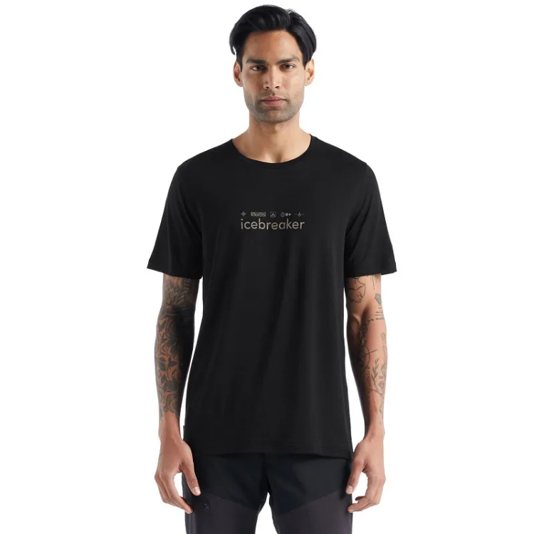 Icebreaker Men's Merino Tech Lite II Short Sleeve T-Shirt Nature Touring Club