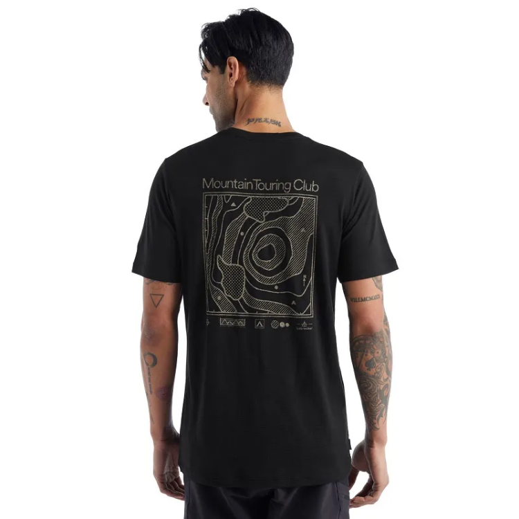 Icebreaker Men's Merino Tech Lite II Short Sleeve T-Shirt Nature Touring Club